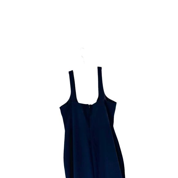BHLDN Navy Blue Ashlynn Wedding Guest Side Slit Crepe Formal Maxi Gown Dress - Picture 7 of 11